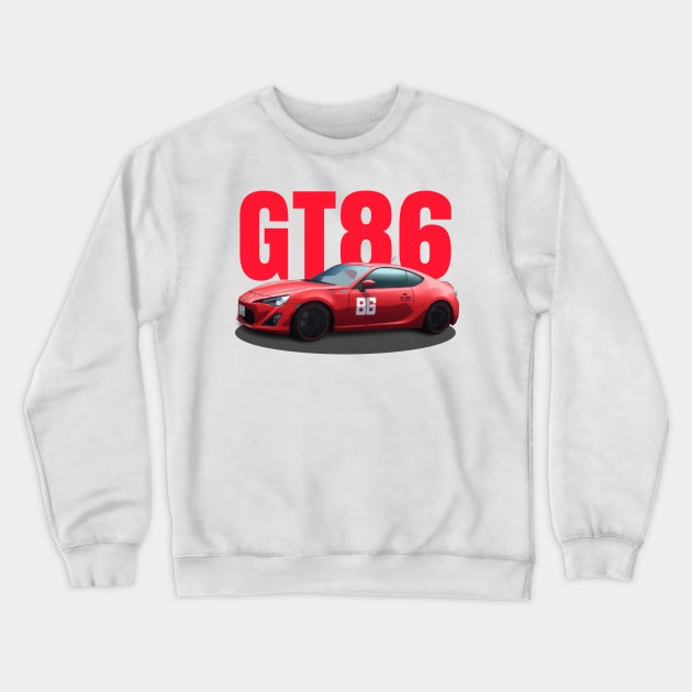 GT86 Crewneck Sweatshirt by MOTOSHIFT